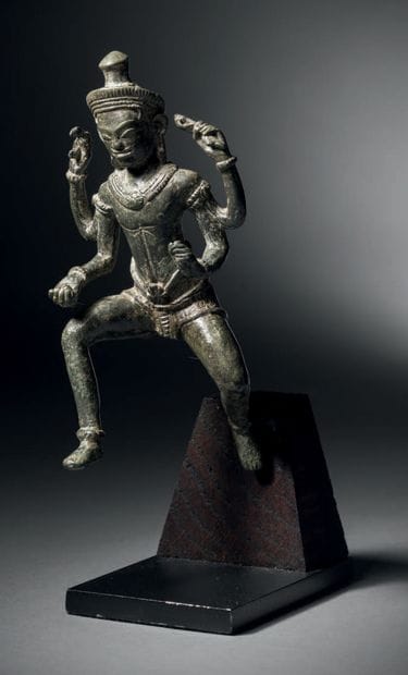 Vishnu, Cambodia, Khmer art, Baphuon style,...