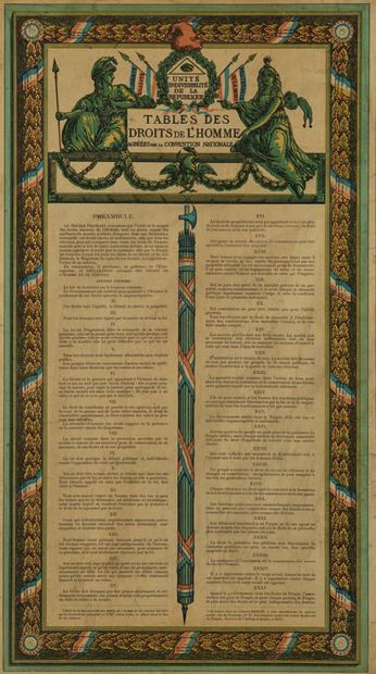 Constitution of June 24, 1793. Beautiful...