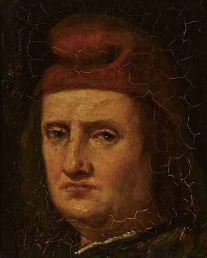 École française d'époque révolutionnaire.
Portrait...