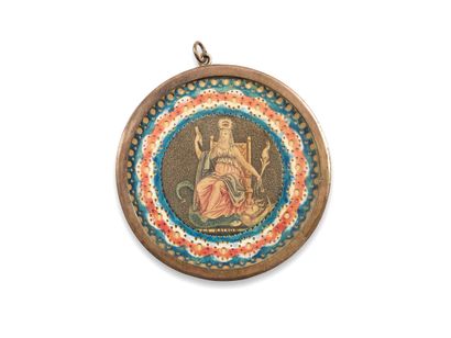 Woman's cockade worn at the revolutionary...