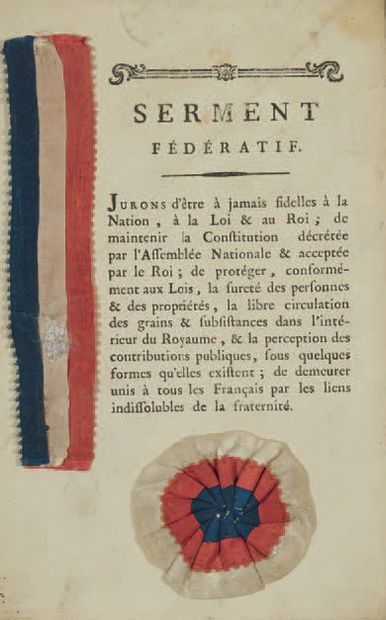 Federal Oath of July 14, 1790.
Frame containing...