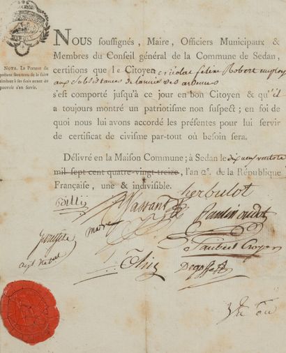 Lot of five headed papers partly handwritten...