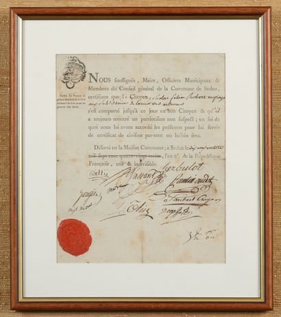 Lot of five headed papers partly handwritten...