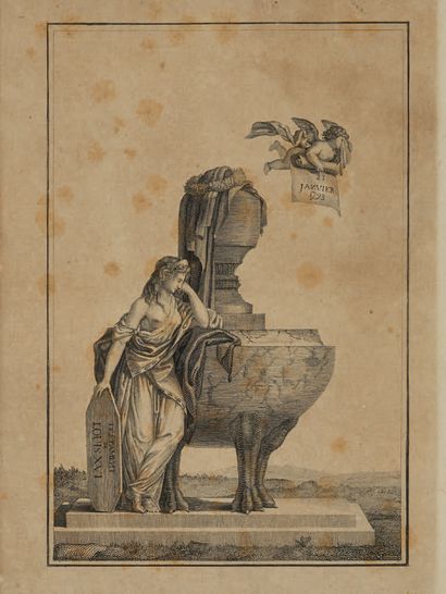 Gravure séditieuse au profil caché du roi...