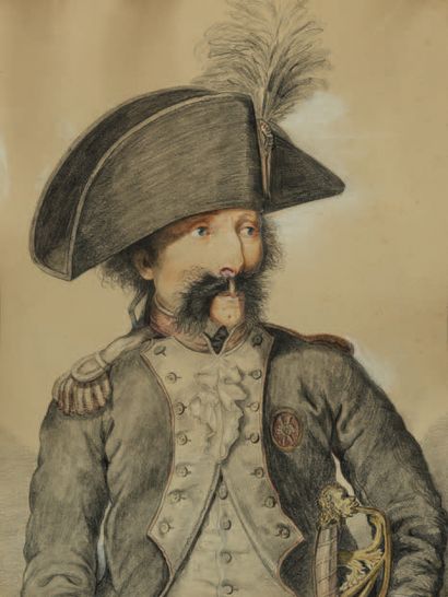 Pierre-Alexandre WILLE (1748-1821), attribué...