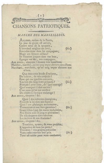 Chansons patriotiques. Reims, Jeunehomme...