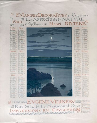 Henri Rivière (1864-1951)
Calendar for 1900...