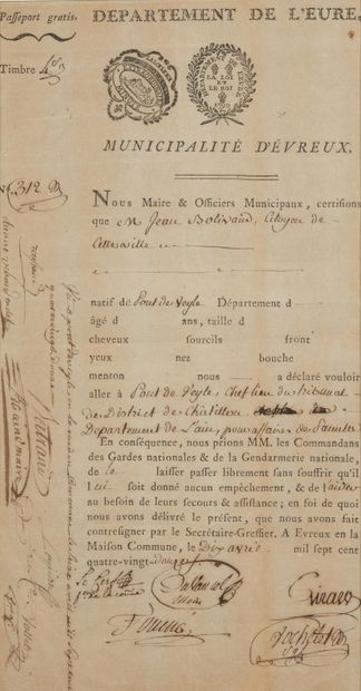 Lot of five headed papers partly handwritten...