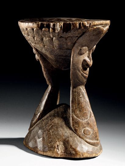 TABOURET IATMUL, MOYEN SEPIK, PAPOUASIE-NOUVELLE-GUINÉE
Bois
H....