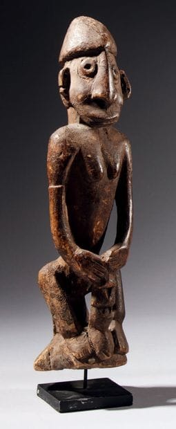 STATUETTE BIWAT, RIVIÈRE YUAT, PAPOUASIE-NOUVELLE-GUINÉE
Bois
H....
