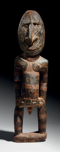 STATUE IATMUL, MOYEN SEPIK, PAPOUASIE NOUVELLE...