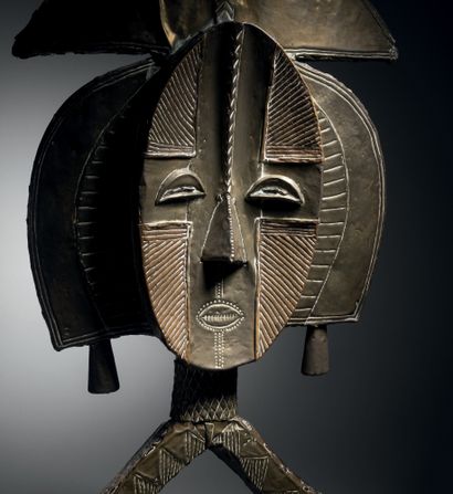 Figure de reliquaire Kota, Gabon
Bois, métal
H....