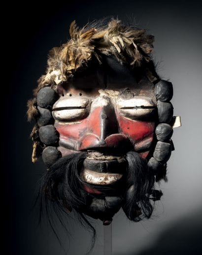 Masque Wobé, Côte d'Ivoire
Bois, crins, plumes,...