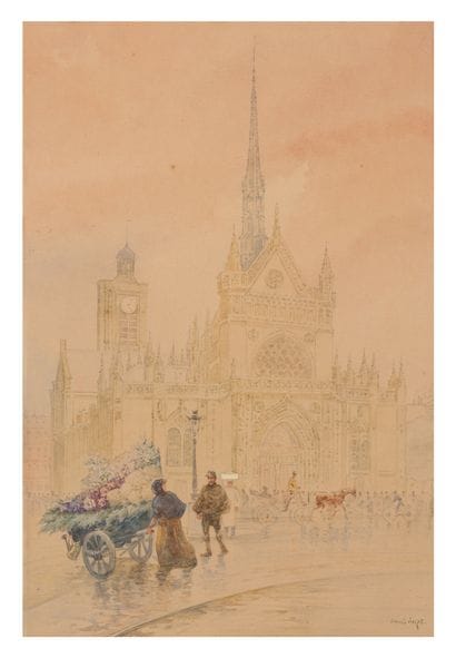 Francis GARAT (1866 - 1925)
Paris, the Saint-Laurent...