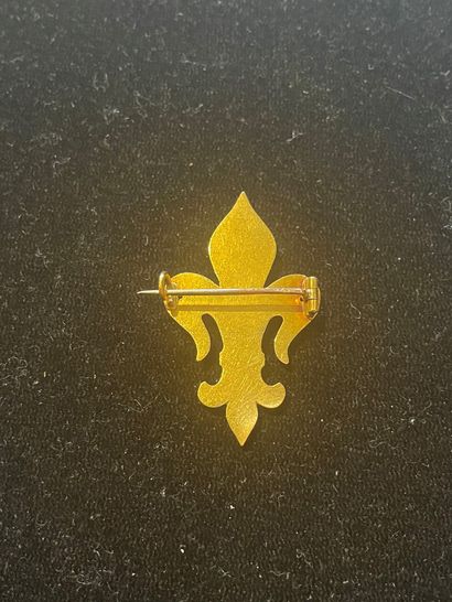 Fleur de lys brooch
In yellow gold 750°/°°.
P....