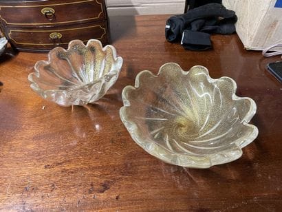 Attribué à BAROVIER & TOSO
Pair of dishes
In...