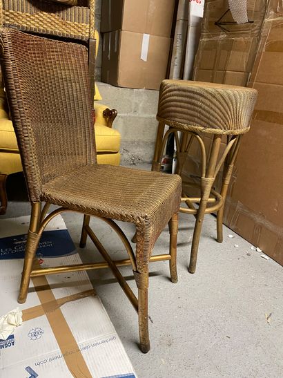 Furniture by Lloyd LOOM Including three armchairs,...