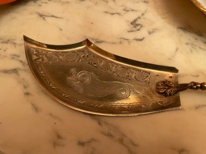 Pelle à poisson
En argent 950°/°°°, au vieillard...