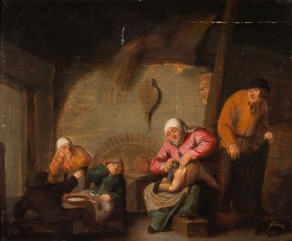 École HOLLANDAISE vers 1700, suiveur d'Adriaen...