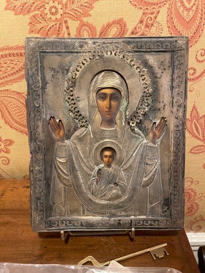 Icône Riza
Vierge du Signe
Russie, XIXème...