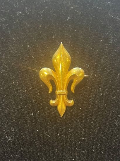 Fleur de lys brooch
In yellow gold 750°/°°.
P....