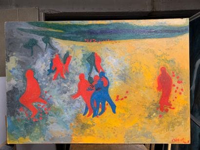 Charles MARCON (1920-2019)
Blue, red and...