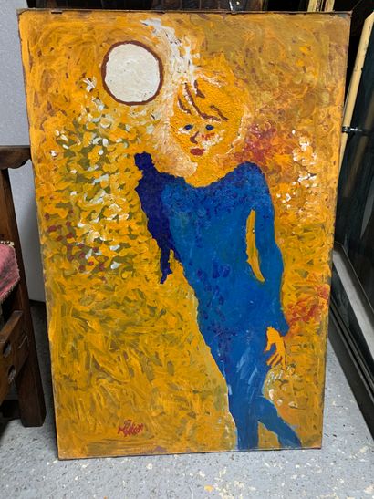 Charles MARCON (1920-2019)
Blue woman under...