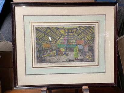 Lot of framed optical views including:
Interior...