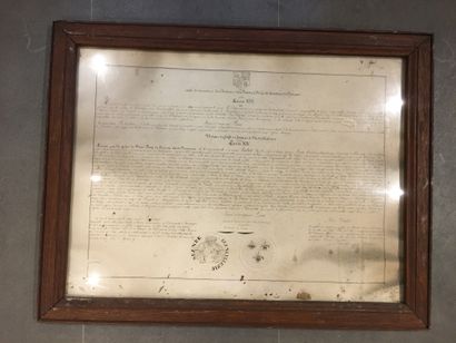 Set of two framed manuscripts
Act of donation...