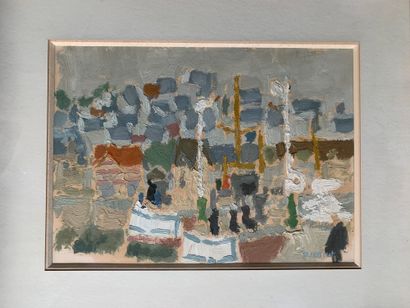 Pierre COQUET (1926-2021)
The roofs of Trouville
Oil...