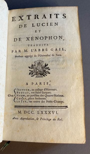 LUCIEN et XÉNOPHON.
Extracts from Lucian...