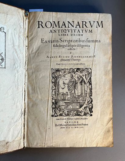 ROSINUS (Joannes).
Romanorum antiquitatum...