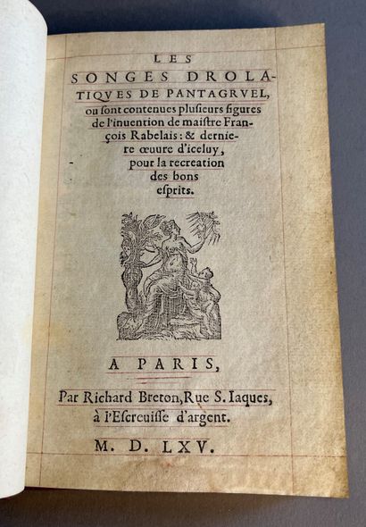 RABELAIS.
♦ Les Songes drolatiques de Pantagruel,...