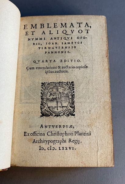 SAMBUCUS (Johannes).
Emblemata, et aliquot...