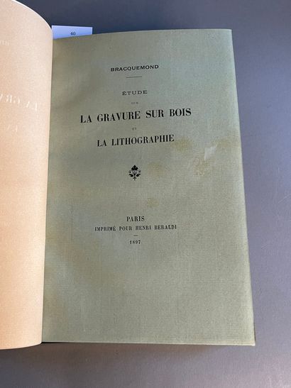 BRACQUEMOND (Félix).
♦ Study on woodcutting...