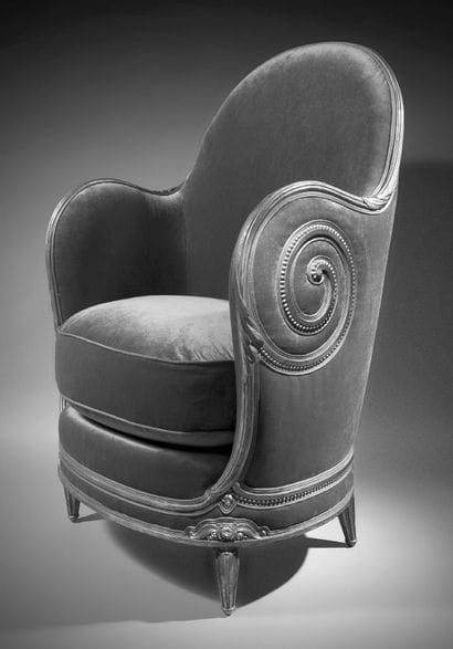 PAUL IRIBE (1883-1935)
Fauteuil nautile en...