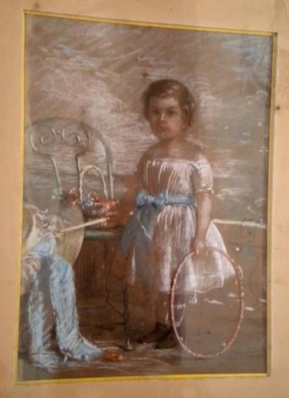 CALS Adolphe Félix (1810-1880)
Pastel, fusain...