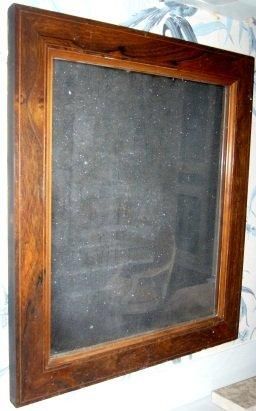 Petit miroir en placage de palissandre de...