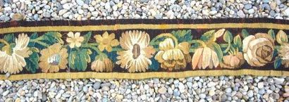 Bordure d'une tapisserie en laine de Felletin....