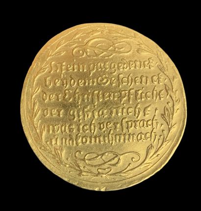 Médaille de Baptême en or, Nuremberg, vers...