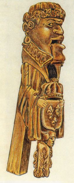 Rare carved boxwood nutcracker in the form...