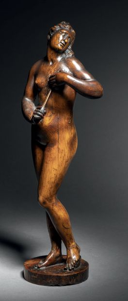 The Death of Lucretia in boxwood carved in...