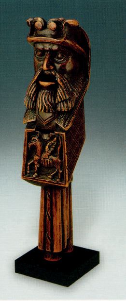Rare carved boxwood nutcracker in the form...