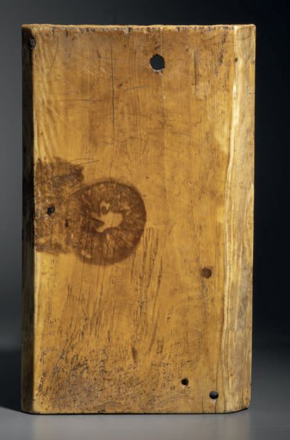 Left panel of a large, deeply carved ivory...
