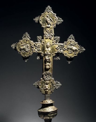 Processional cross in embossed, engraved...