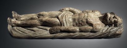 Lying Christ in basswood, carved in high...