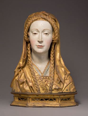 Reliquary bust of a female saint, probably...