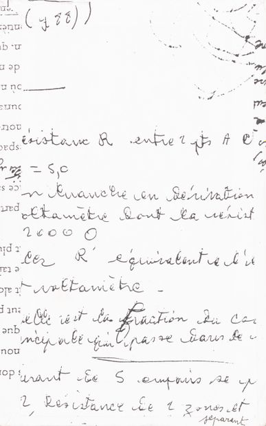 Jean-Luc PARANT (1944-2022) Untitled 2 typewritten...