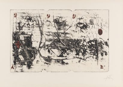Antoni TÀPIES (1923-2012) 1 2 3. 1975. Etching....