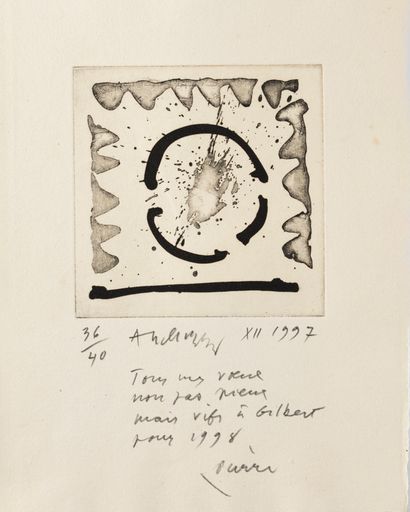 Pierre ALECHINSKY (b. 1927) 1998 greetings...